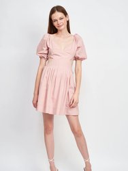 Elixane Mini Dress - Dusty Pink