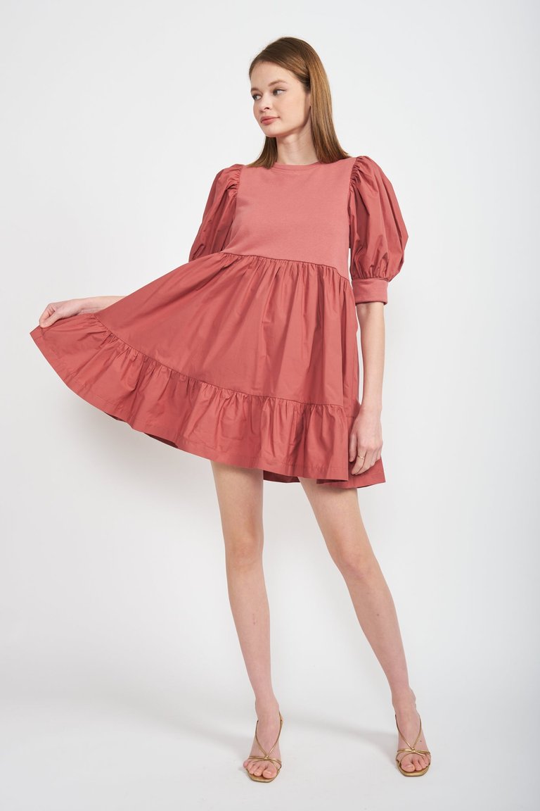 Gabriela Mini Dress - Mauve