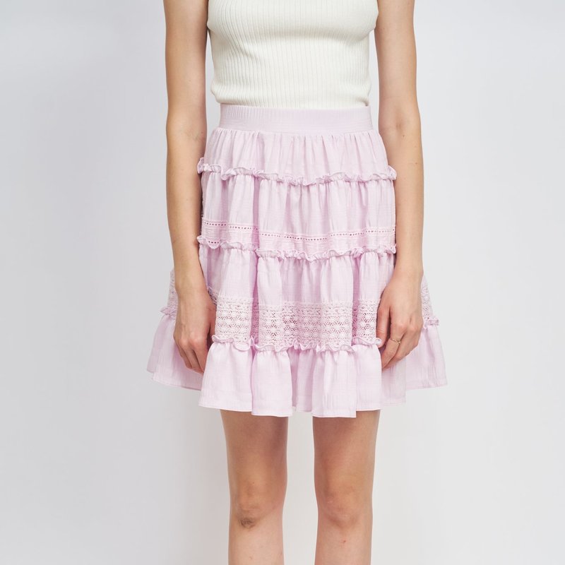 En Saison Mary Mini Skirt In Pink