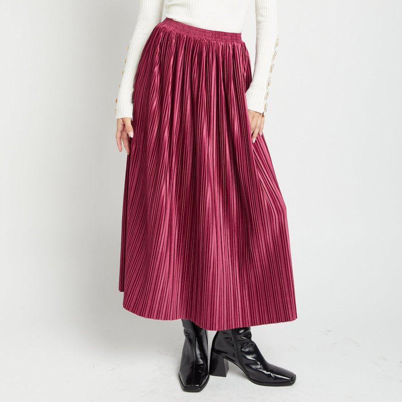 Shop En Saison Rozlyn Midi Skirt In Pink