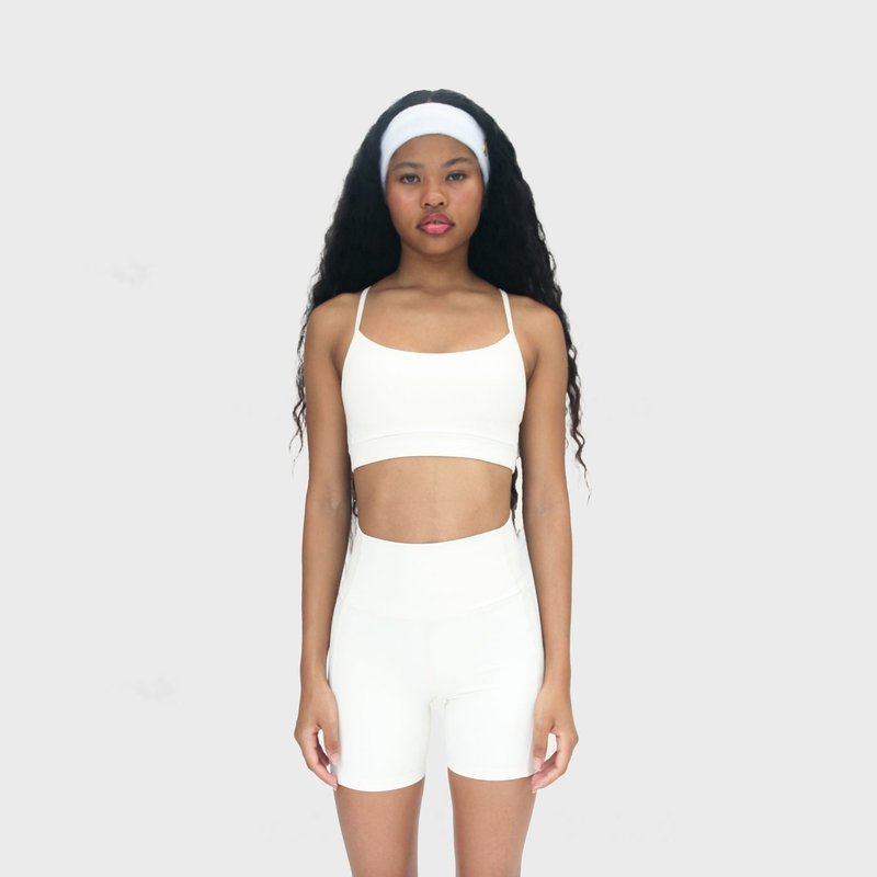 Shop Enavant Lana Biker Short 2.0 In White