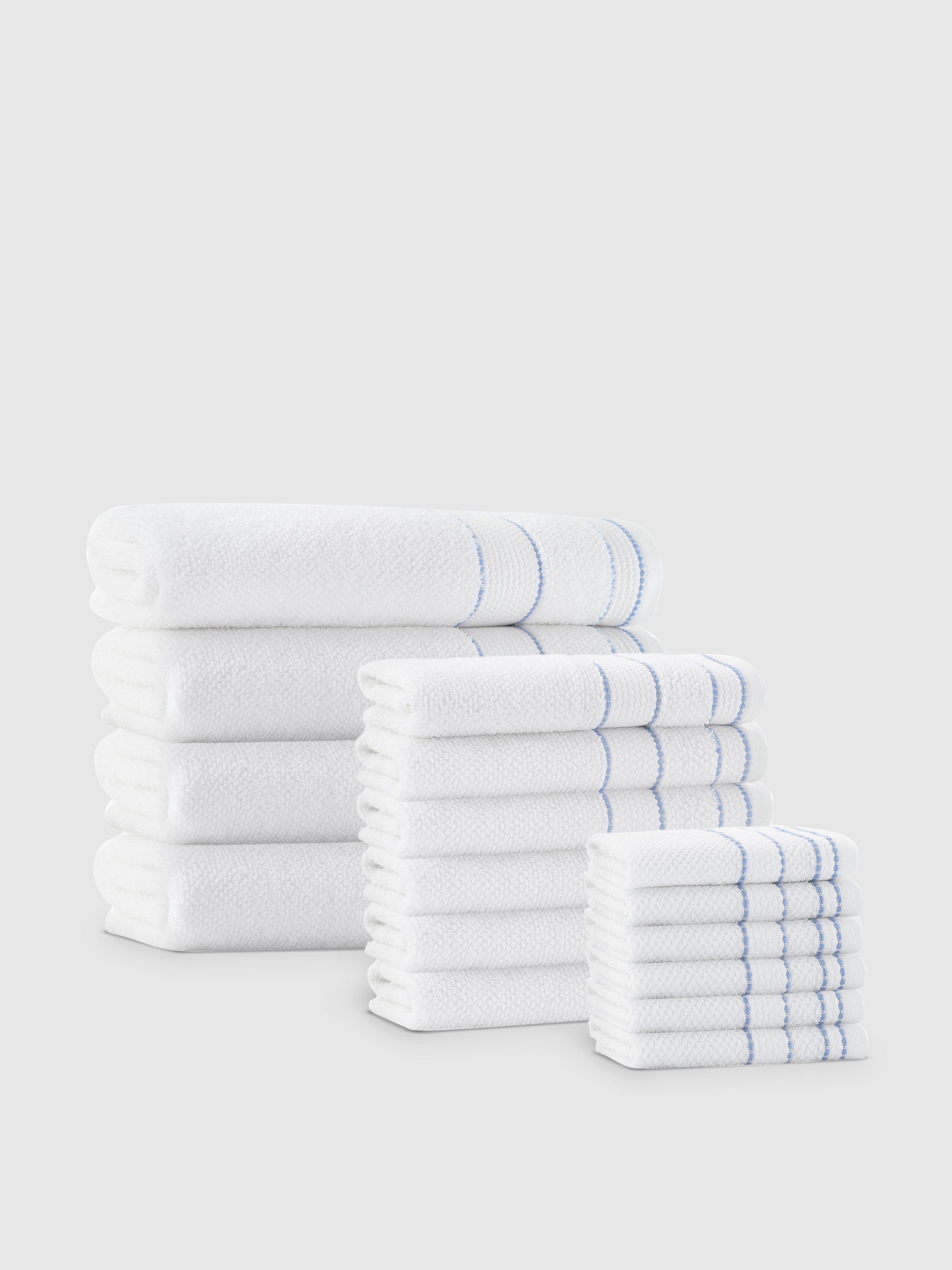 Enchante Home Monroe Turkish Cotton Towel Set Of 16 In White