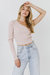 Puff Sleeve One Shoulder Top - Dusty Pink