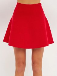 High-Waisted A-Line Mini Skirt