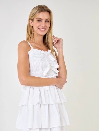 English Factory Ruffle Tiered Maxi Dress with Ties product