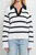 Striped Collared Sweater - White/Black