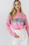 Wednesday Motif Sweater - Pink