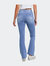 High Waisted Slim Bootcut Jeans - Light Blue
