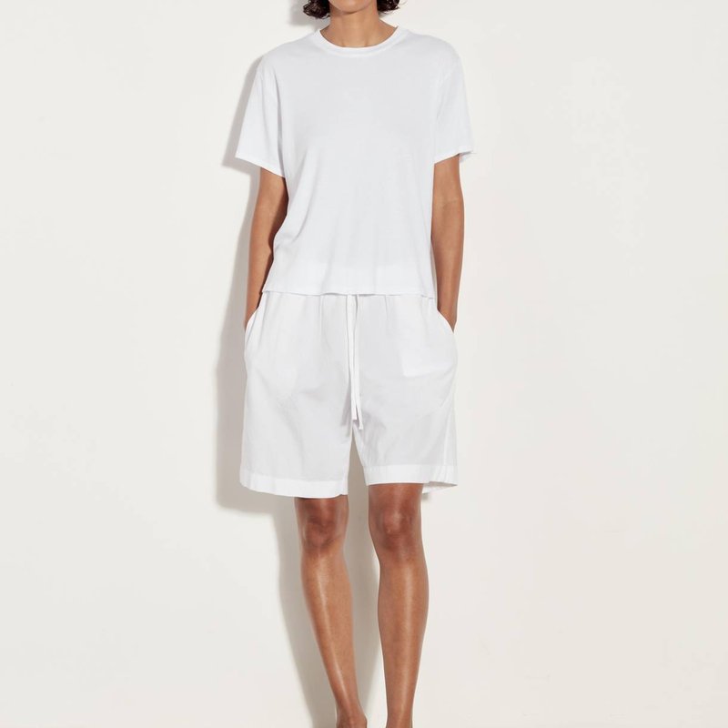 Shop Enza Costa Easy Short Sleeve Tee In White
