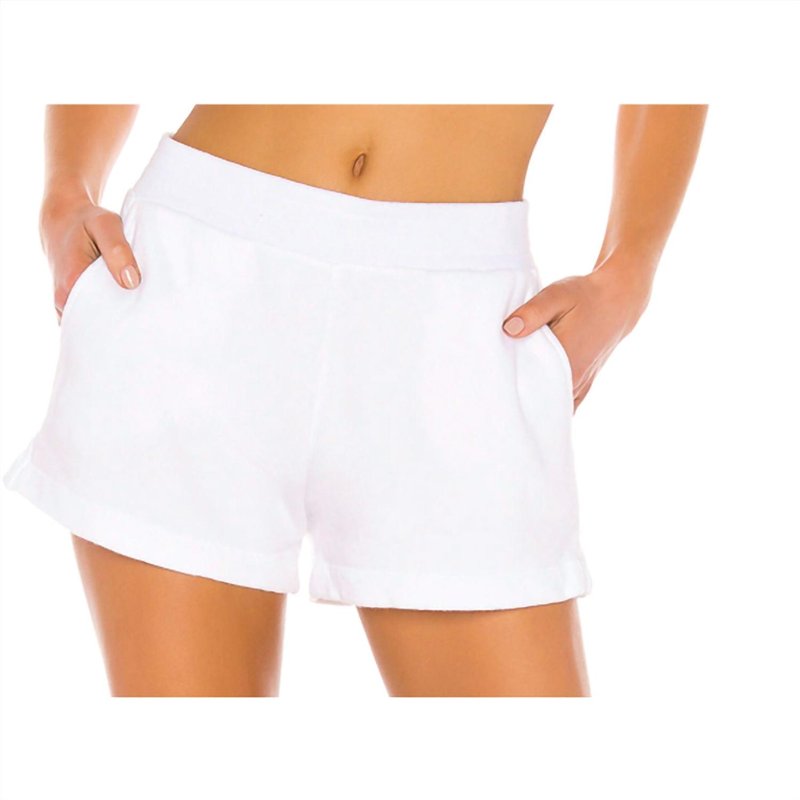Shop Enza Costa French Terry Short In White