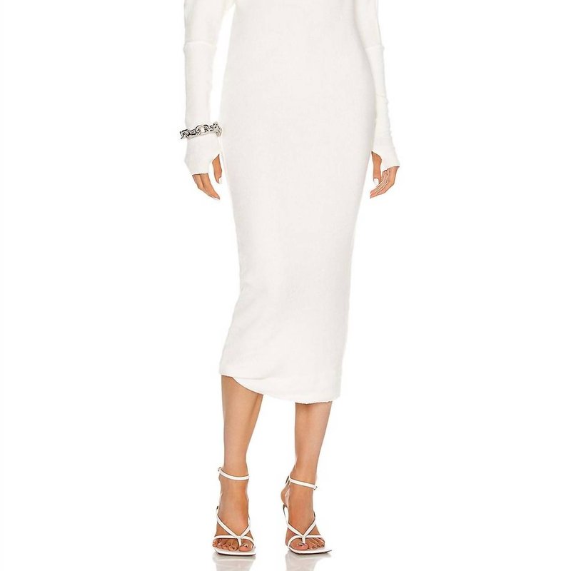 Shop Enza Costa Sweater Knit Slouch Dress In White
