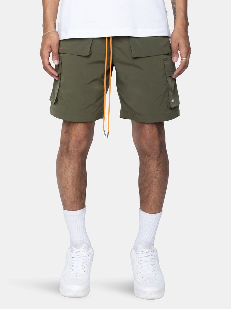 Eptm Snap Cargo Shorts - Olive