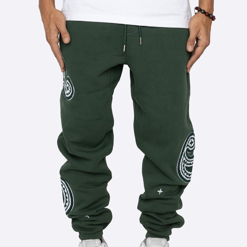 Eptm Paisley Sweat Pants In Green