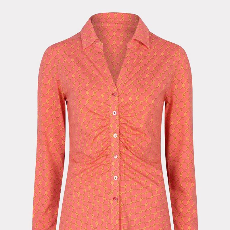 Esqualo Gathered Blouse In Pink