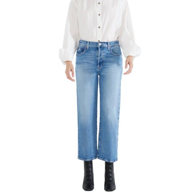Shop Etica Tia Vintage Straight Jean In Blue