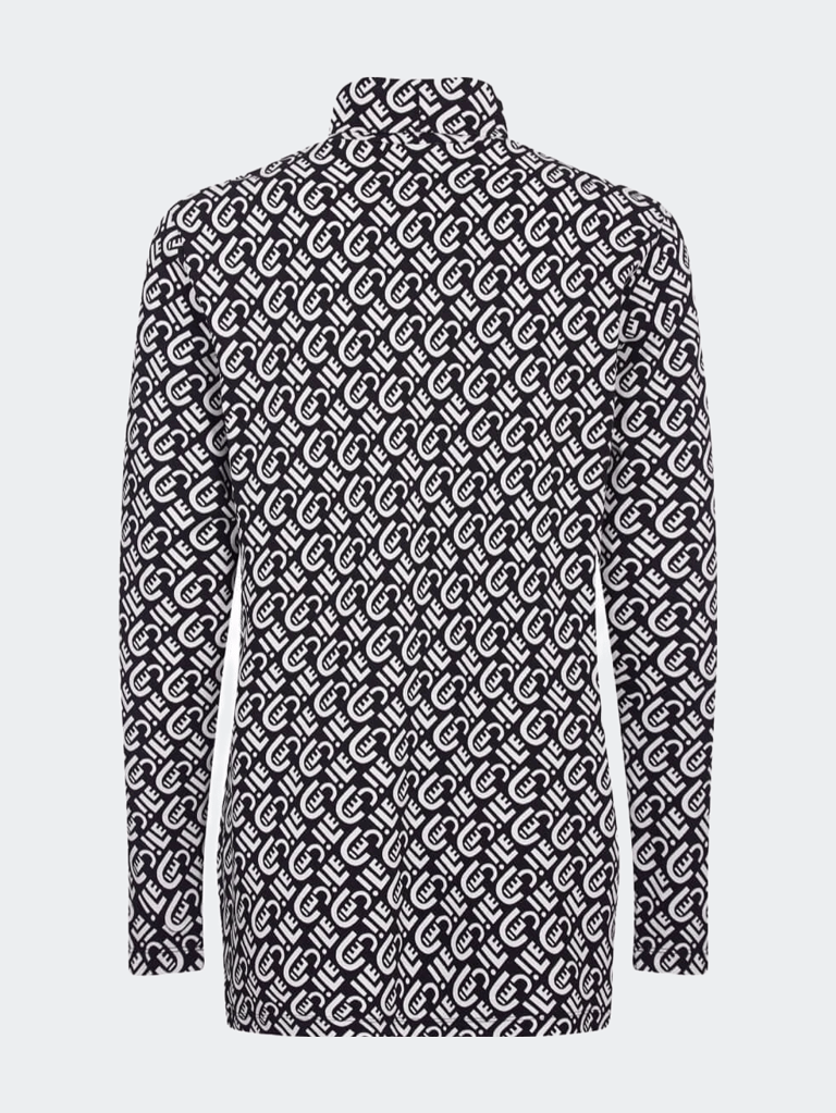 All Over Long Sleeve Roll Neck T-Shirt