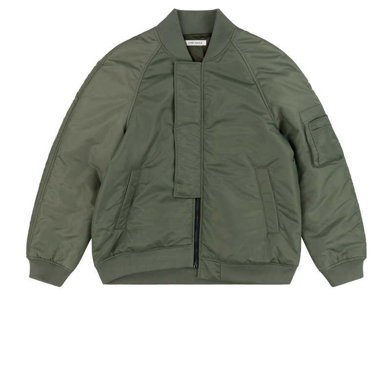 Etre Cecile Deconstructed Flight Jacket In Green