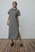 Etre Cecile Scribble Short Sleeve Maxi Dress