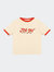 Jog On Ringer T-Shirt - Ash Wood/Red