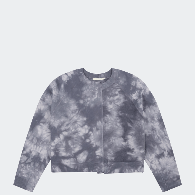 Etre Cecile Scribble Deconstructed Sweatshirt In Bleached Folkstone Grey