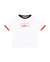 Super Nature Ringer T-Shirt - White/ Black/ Red