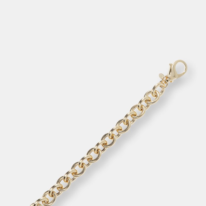 Shop Etrusca Gioielli 18kt Gold Plated Rolò Chain Bracelet In Yellow