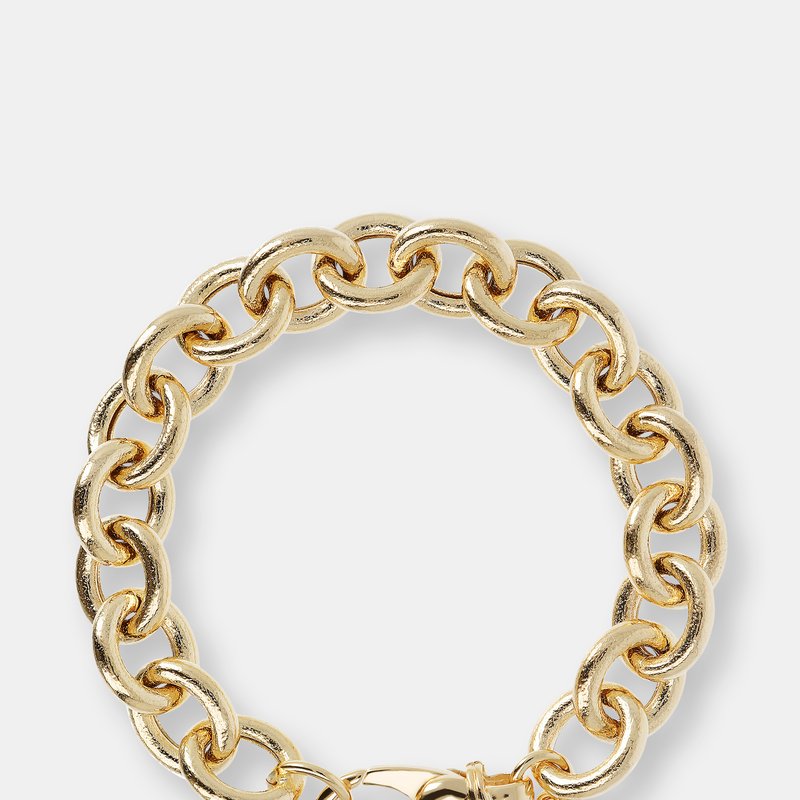 Etrusca Gioielli 18kt Gold Plated Rolò Chain Bracelet In Yellow