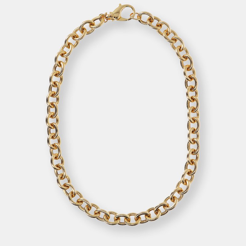 Etrusca Gioielli 18kt Gold Plated Rolò Chain Necklace In Yellow