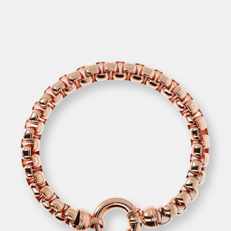 Etrusca Gioielli Box Link Bracelet In Pink