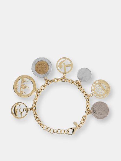 Etrusca Gioielli Charm Bracelet With Medals And Lire Coins product