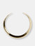 Graduated Hammered 18KT Gold Plated Choker - Yellow Gold