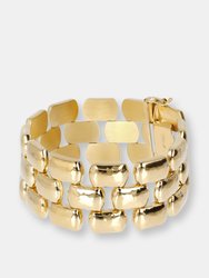 Greek-Style Chain Bracelet - Yellow Gold