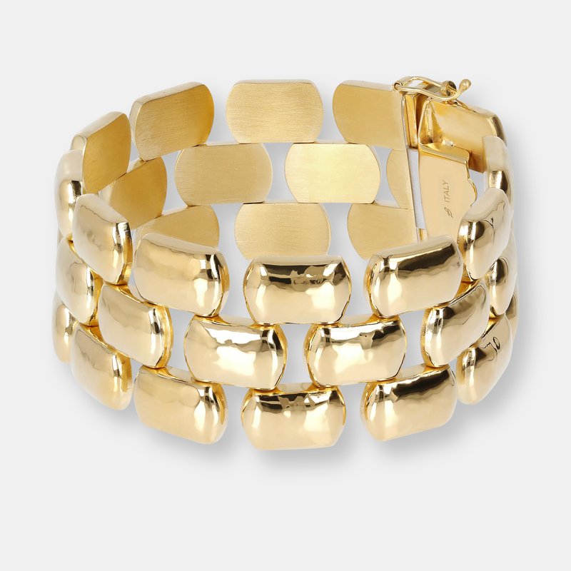 Etrusca Gioielli Greek-style Chain Bracelet In Gold