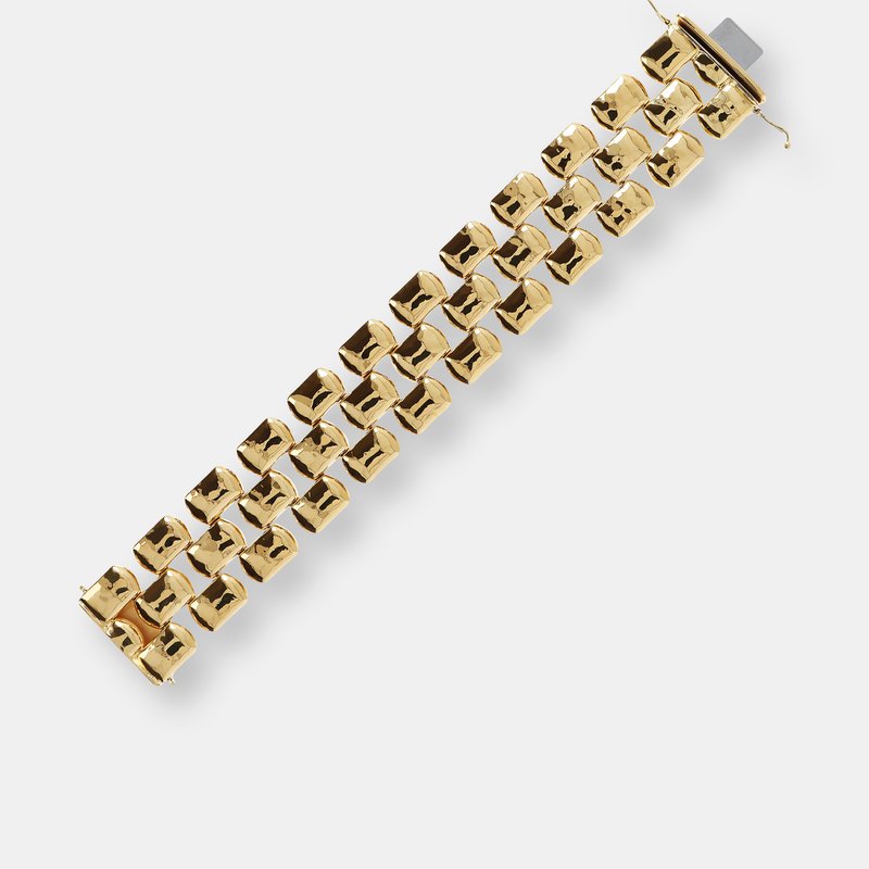 Shop Etrusca Gioielli Greek-style Chain Bracelet In Gold