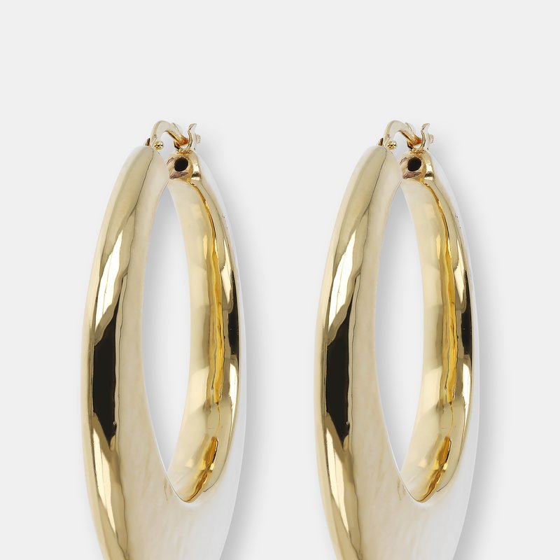 Shop Etrusca Gioielli Hammered Electroformed 18kt Gold Plated Hoops