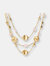Long Quartz Necklace size 17,25"