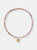 Pearl And Stone Light Necklace - Strawberry Qtz/ Peach Moonstone/ White Pearl - Strawberry Qtz/ Peach Moonstone/ White Pearl