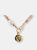 Pearl And Stone Light Necklace - Strawberry Qtz/ Peach Moonstone/ White Pearl