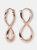 Rose Gold Plated Infinity Earrings