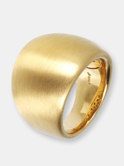 Etrusca Gioielli Satin Graduated 18KT Gold Plated Band Ring product