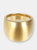 Satin Graduated 18KT Gold Plated Band Ring