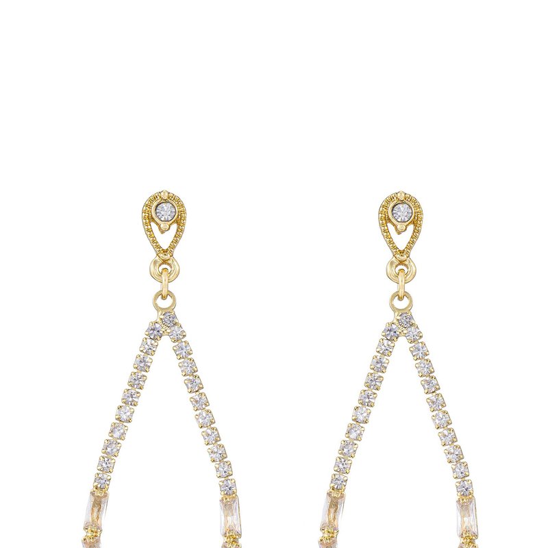 Shop Ettika Angels City Drop Crystal 18k Gold Plated Earrings