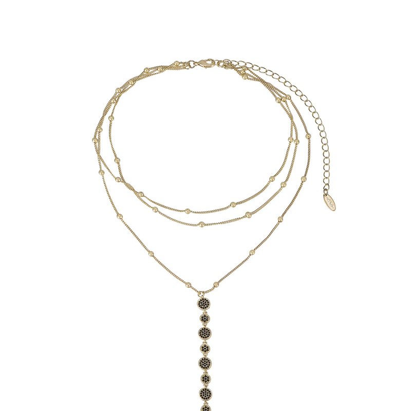 Ettika Bali Dreams 18k Gold Plated Necklace In Black