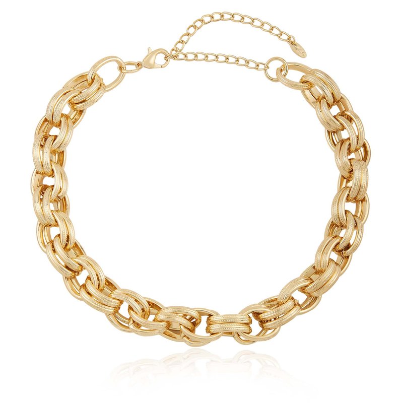 Ettika Bold & Chunky 18k Gold Plated Chain Link Necklace