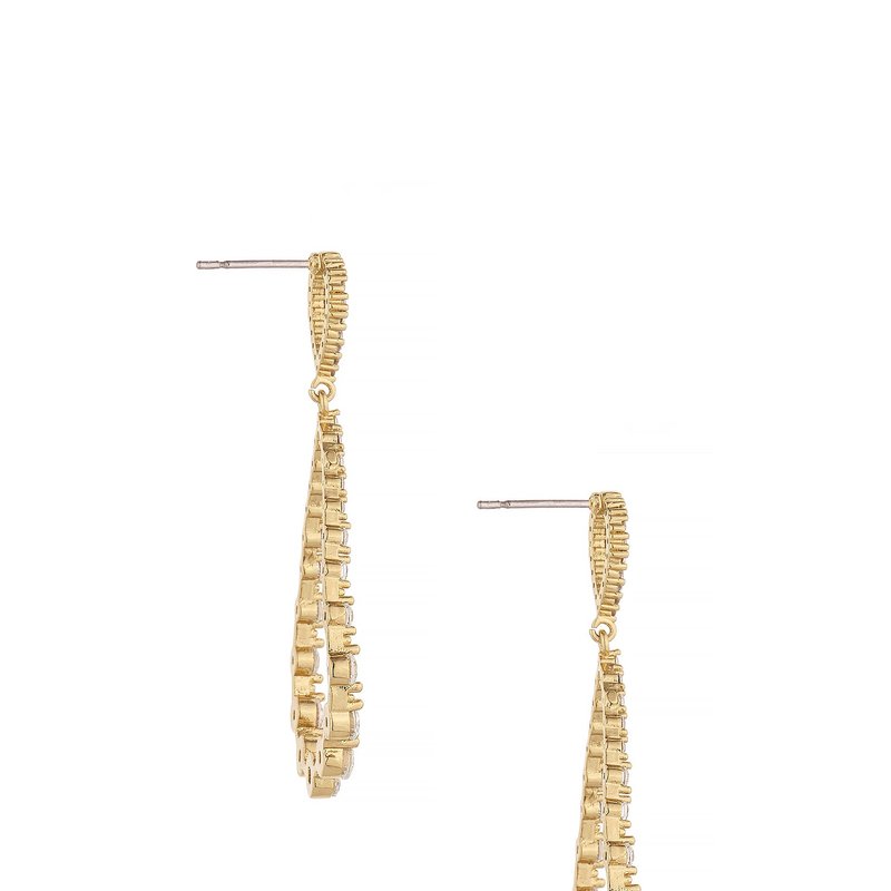 Shop Ettika Crystal Droplet 18k Gold Plated Dangle Earrings