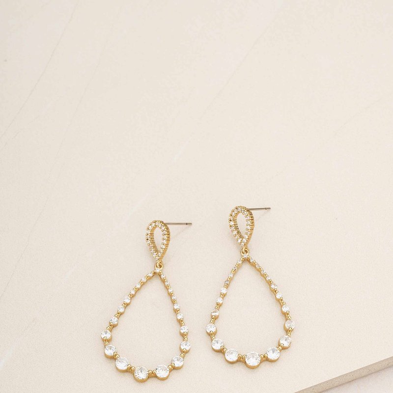 Shop Ettika Crystal Droplet 18k Gold Plated Dangle Earrings