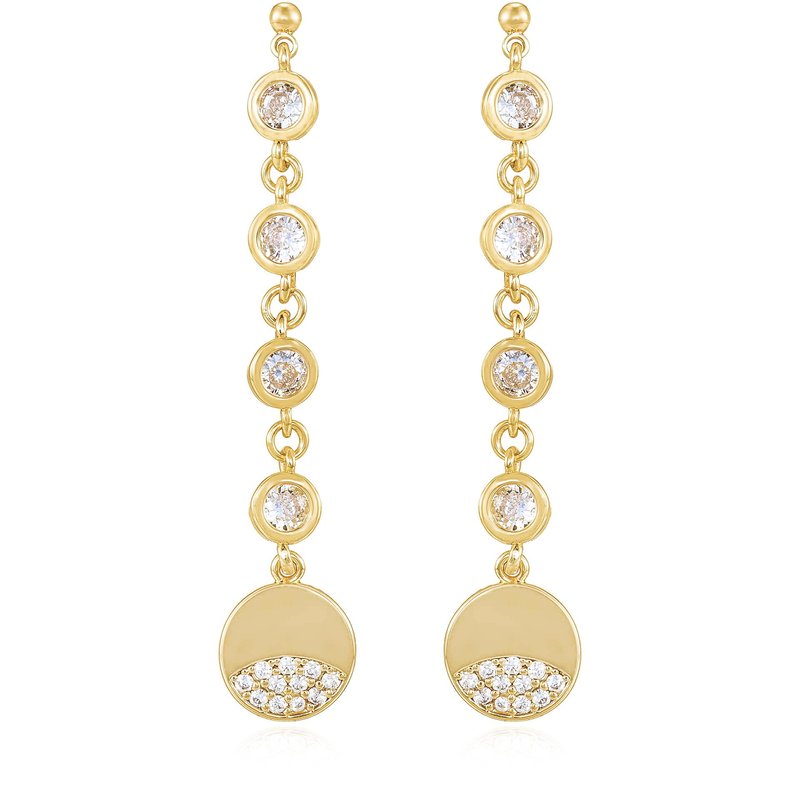 Shop Ettika Dangle Dipped 18k Gold Plated And Crystal Earrings
