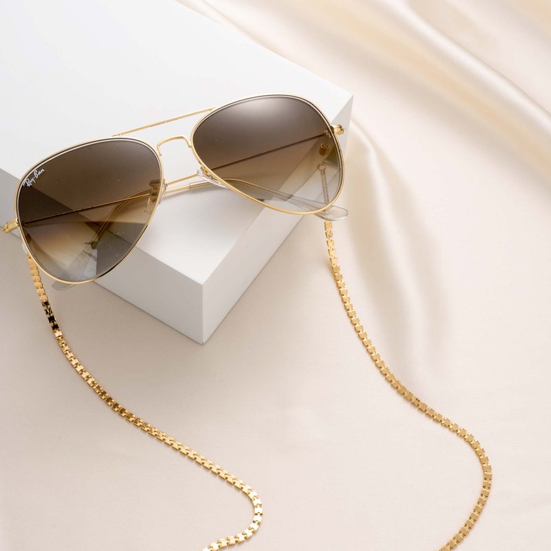 Ettika Desert Dweller Glasses Chain Necklace In Gold