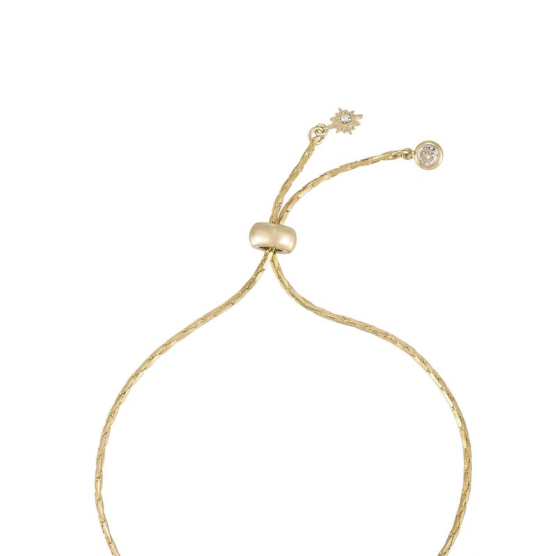 Shop Ettika Eclipse 18k Gold Plated Adjustable Crystal Bracelet