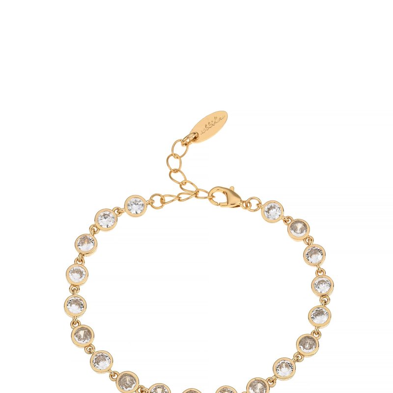 Shop Ettika Everyday Crystal 18k Gold Plated Link Bracelet